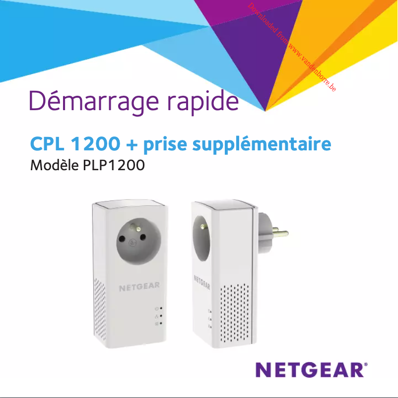 Page 1 de la notice Manuel utilisateur Netgear PLP1200