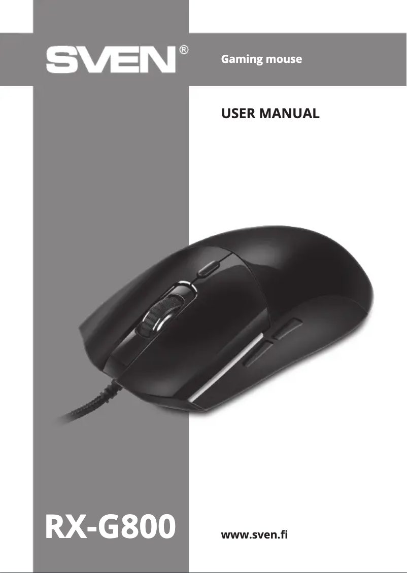 First page image of the manual for RX-G800