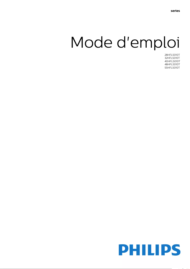 Image de la première page du manuel de l'appareil 40HFL5010L