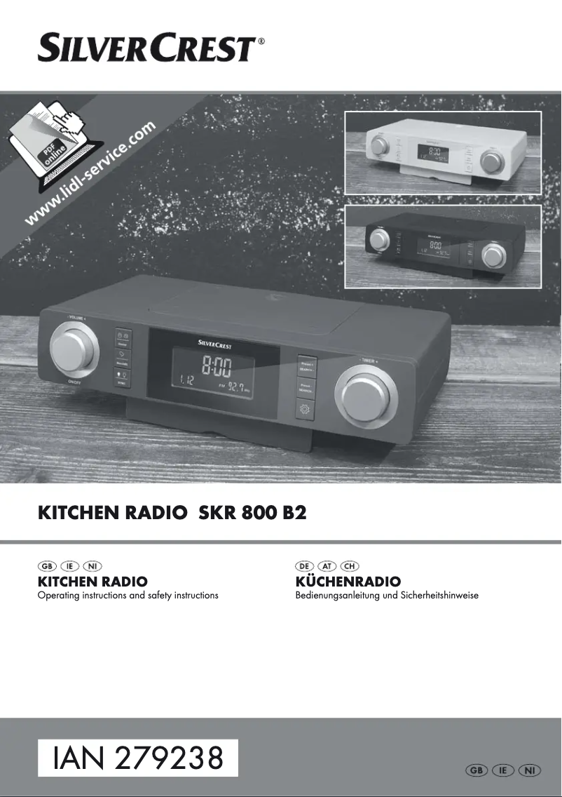 Página 1 del manual Manual de usuario SilverCrest SKR 800 B2