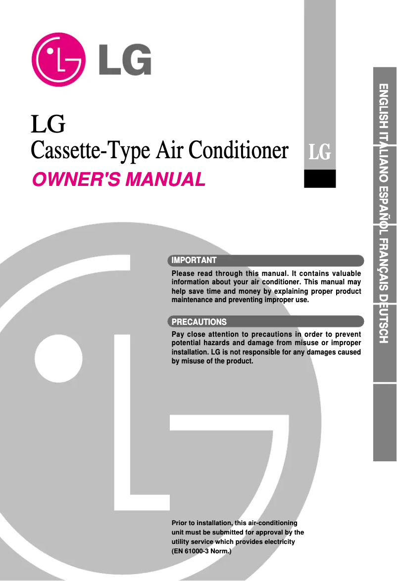 Page 1 de la notice Manuel utilisateur LG LTNE1860HL