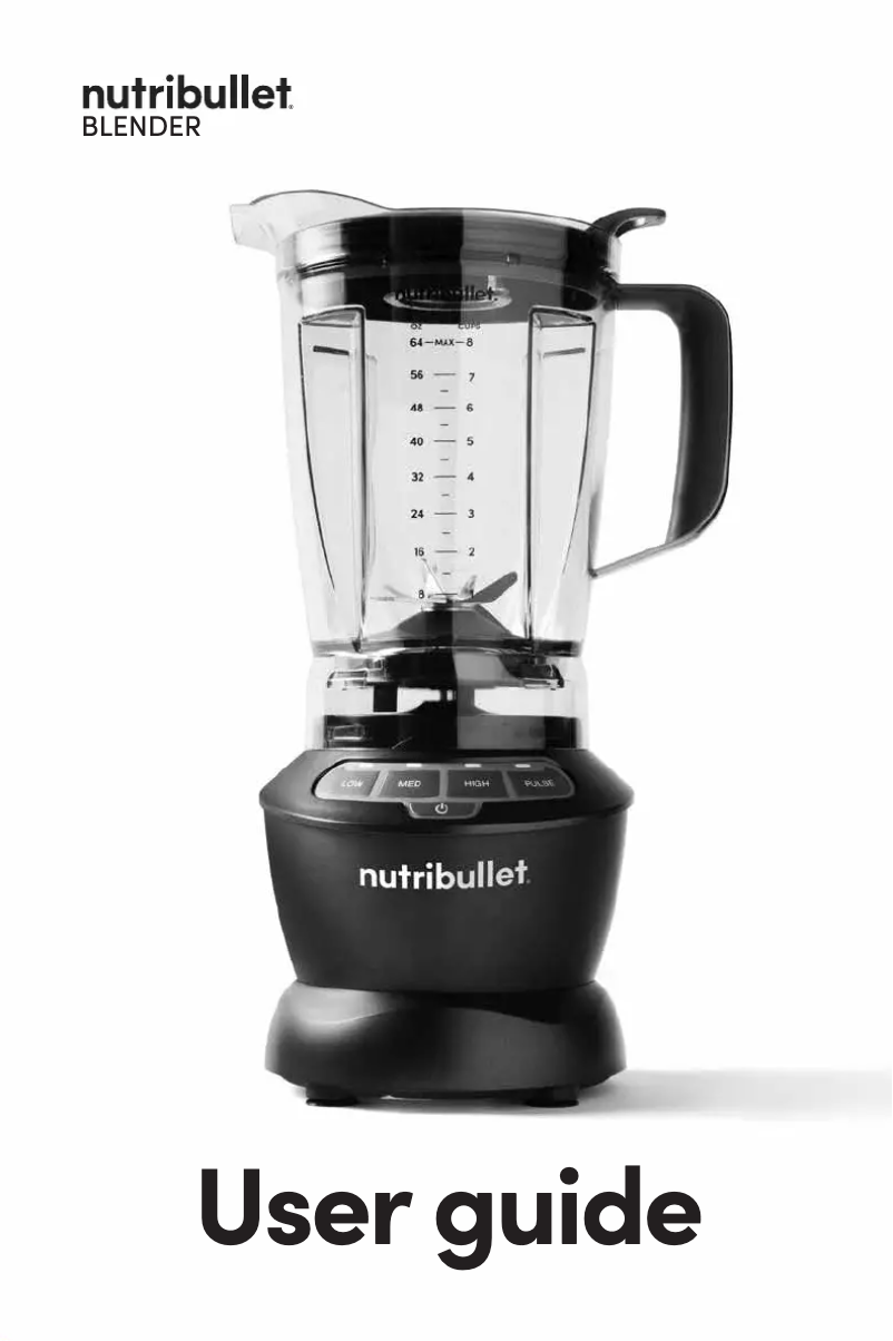 Page n°1 - Manuel utilisateur NutriBullet Blender