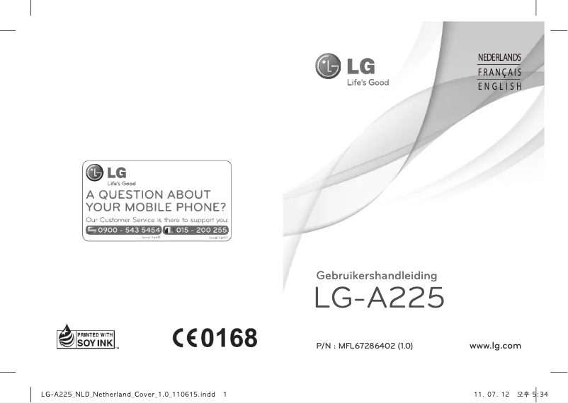 Página 1 del manual Manual de usuario LG A225