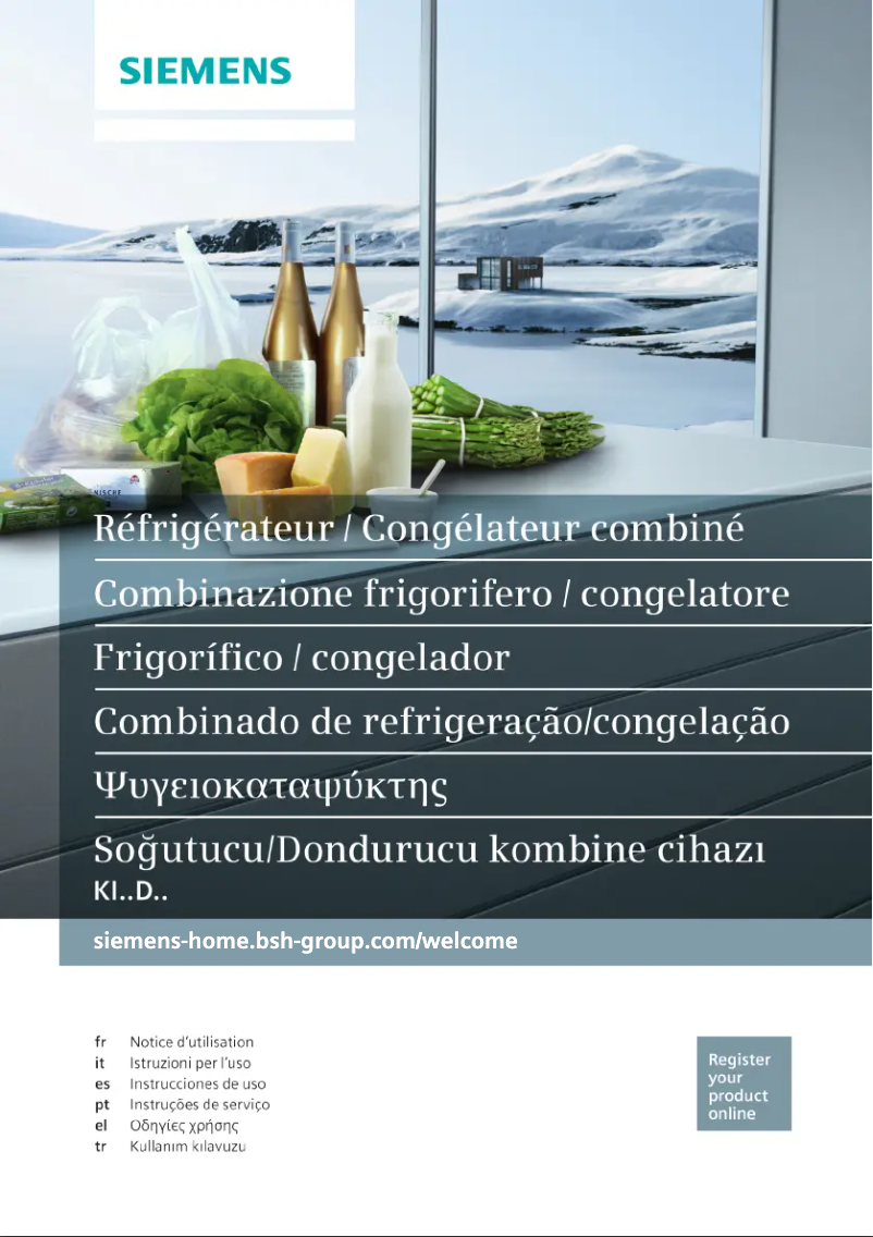 Page n°1 - Manuel utilisateur Siemens KI28DA20