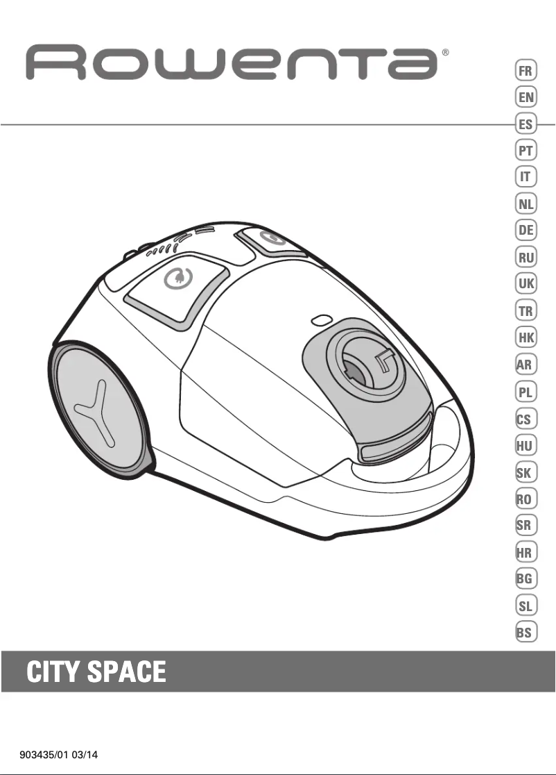 Image de la première page du manuel de l'appareil City Space RO2433WA