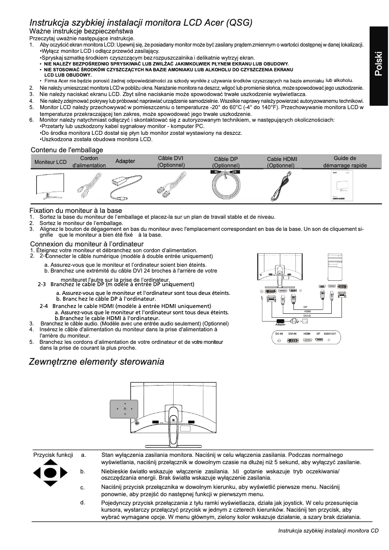 Imagen de la primera página del manual del dispositivo ED273A