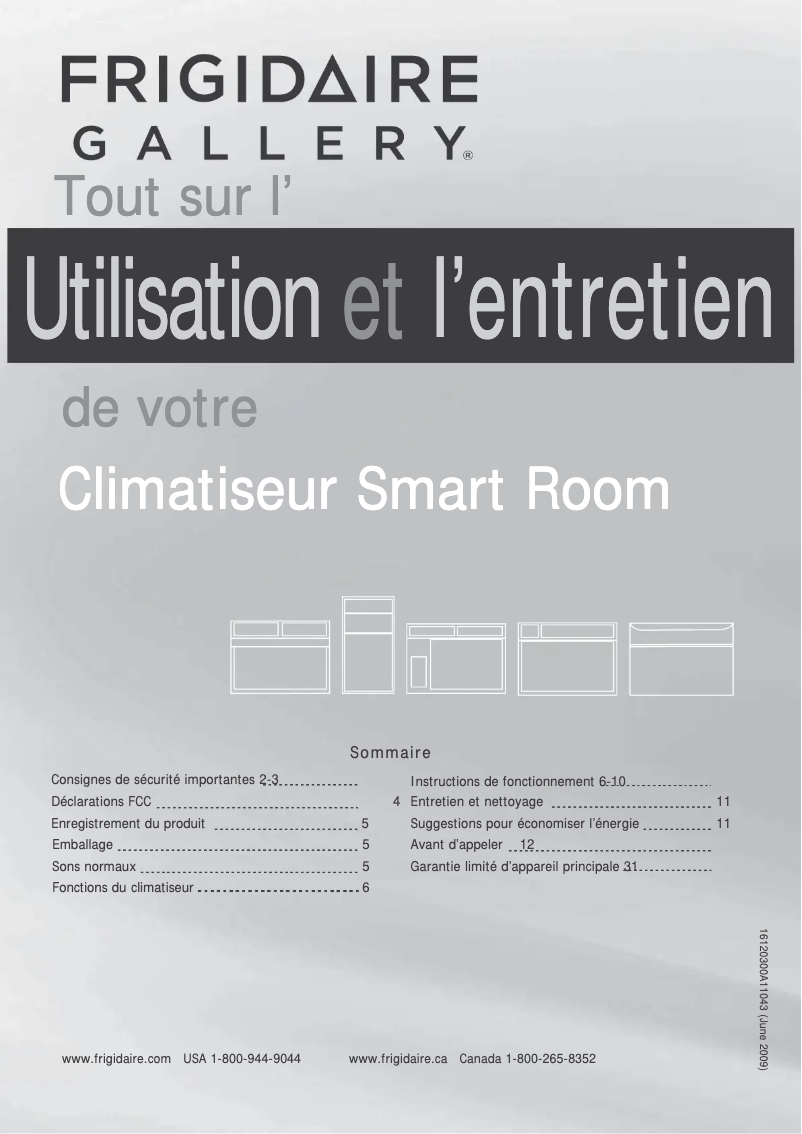 Page n°1 - Manuel utilisateur Frigidaire FGRC1044T1
