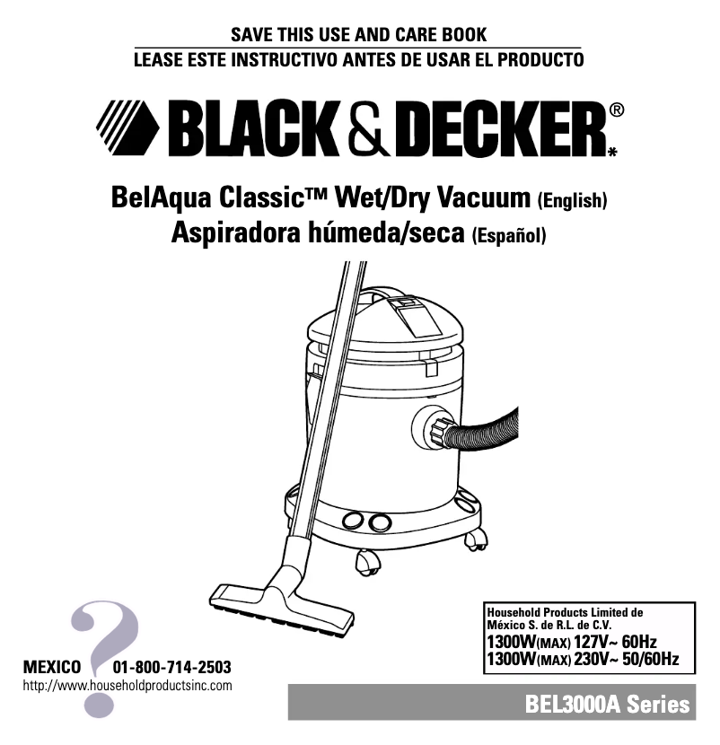 Page n°1 - Manuel utilisateur Black & Decker BEL3000A
