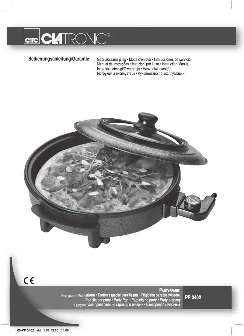 Image de la première page du manuel de l'appareil PP 3402