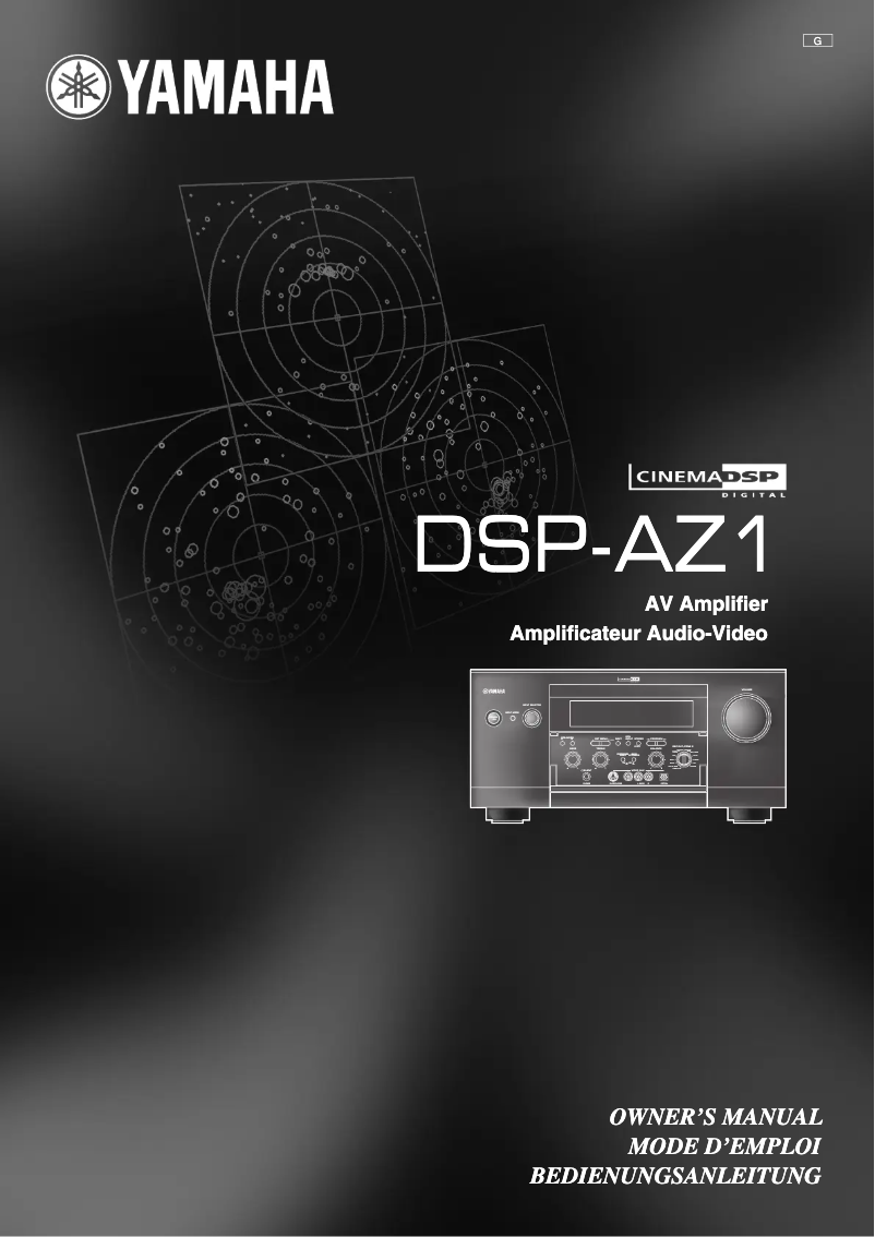 Image de la première page du manuel de l'appareil DSP-AZ1