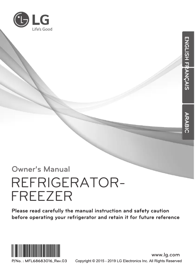 Page 1 de la notice Manuel utilisateur LG GN-C372SXCN