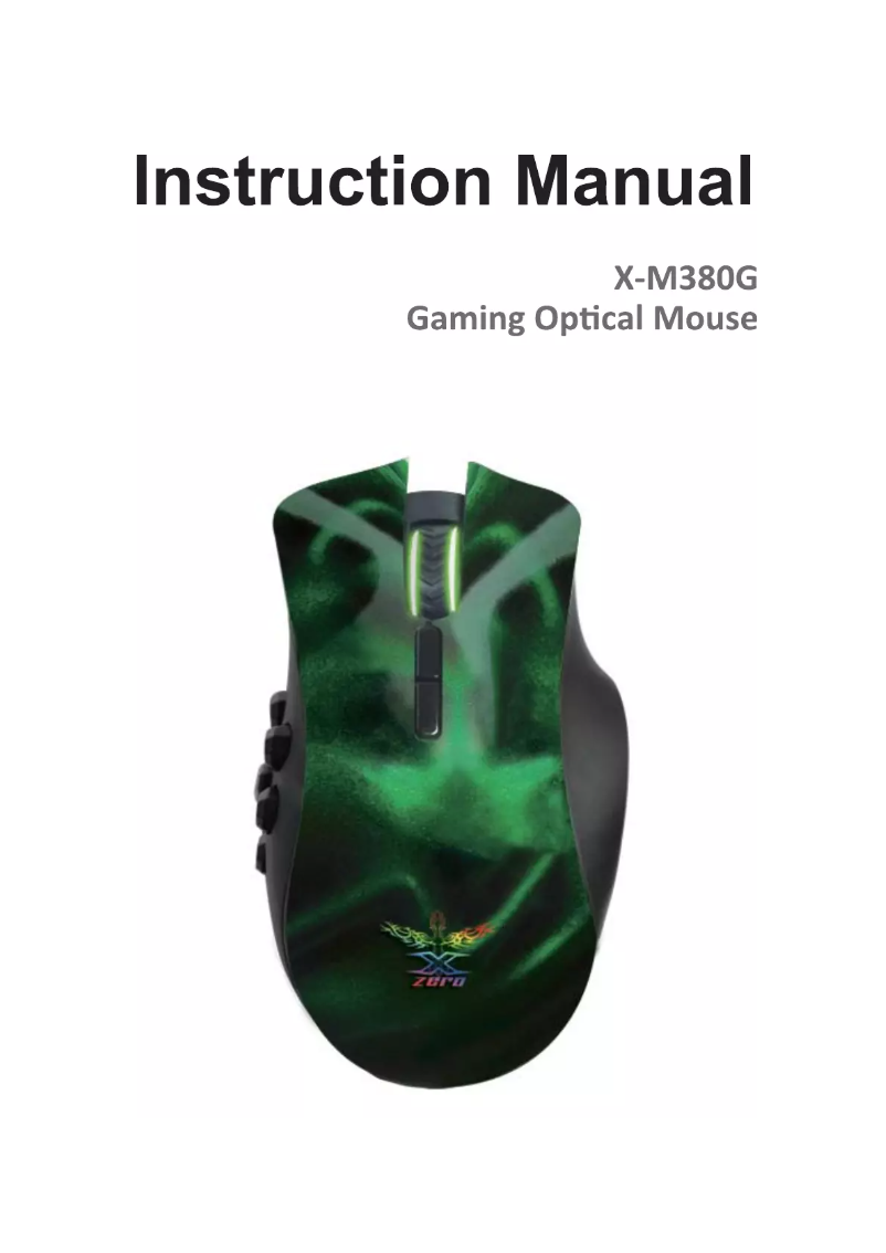 Page 1 de la notice Manuel utilisateur X-Zero X-M380G