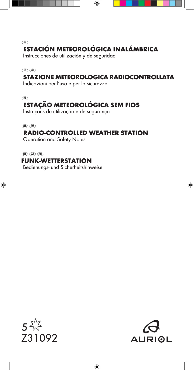 Imagen de la primera página del manual del dispositivo IAN 79210