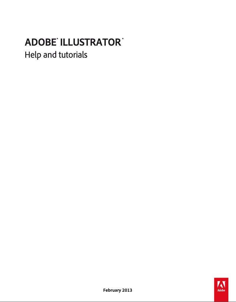 Page n°1 - Manuel utilisateur Adobe Illustrator CS6