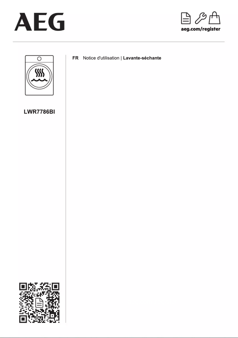 Image de la première page du manuel de l'appareil LWR7786BI