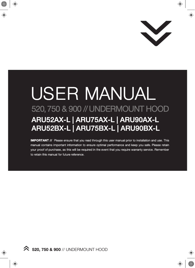 Page n°1 - Manuel utilisateur Tisira ARU52BX-L