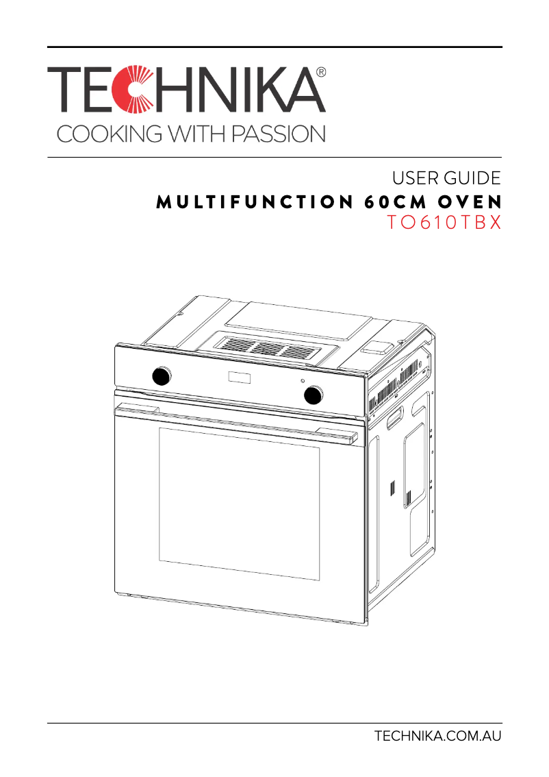 Page 1 de la notice Manuel utilisateur Technika TO610TBX