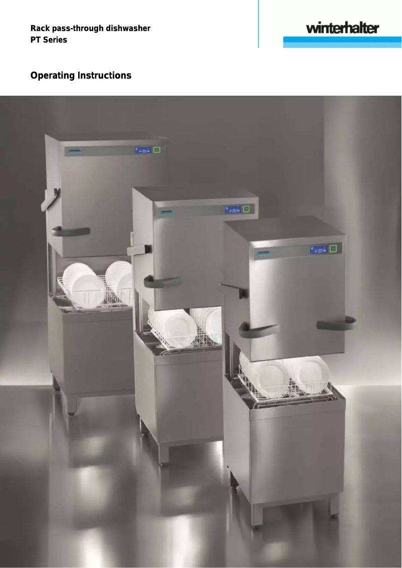 Page n°1 - Manuel utilisateur Winterhalter PT-M