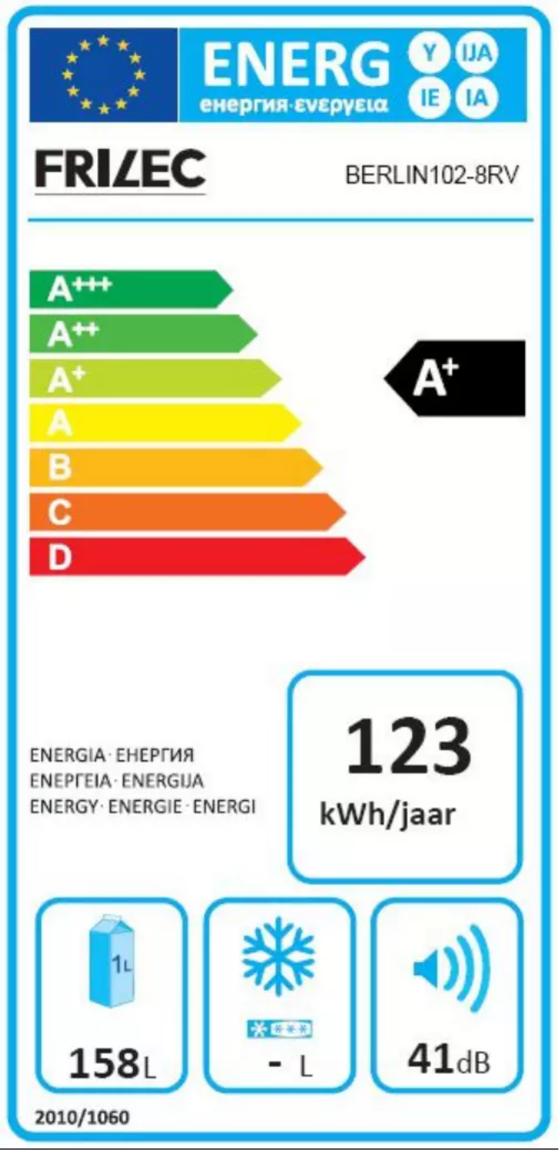 Page 1 de la notice Manuel utilisateur Frilec BERLIN102-8RV