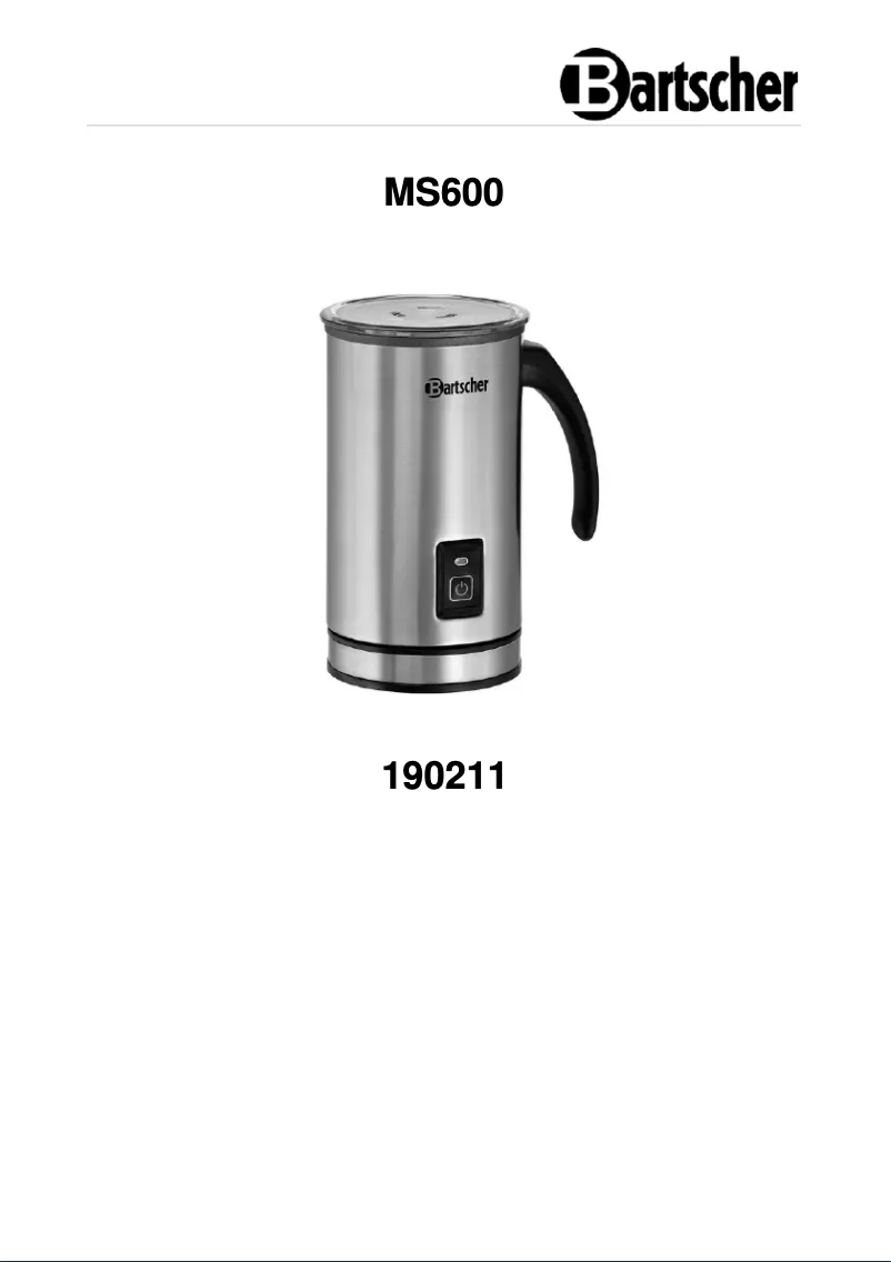 Image de la première page du manuel de l'appareil MS600