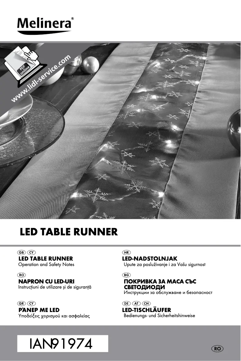 Page 1 de la notice Manuel utilisateur Melinera Z30923A