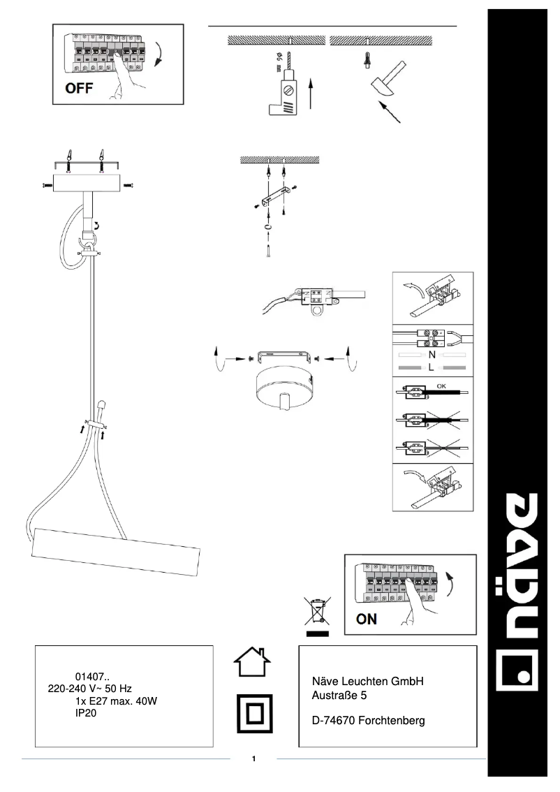Page n°1 - Manuel utilisateur Näve Corbatin