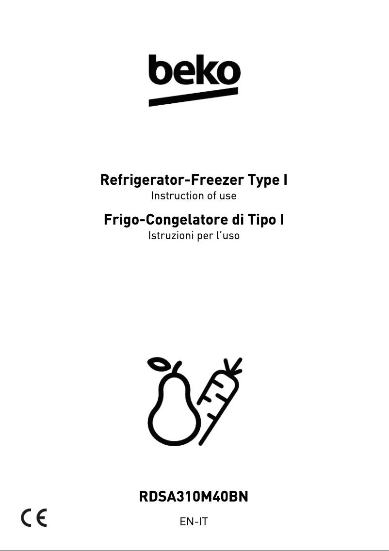 Page n°1 - Manuel utilisateur Beko RDSA310M40BN