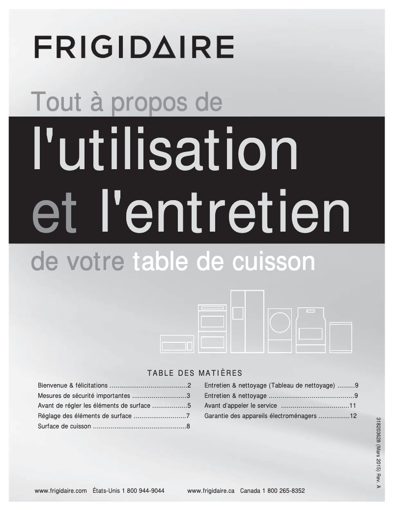 Page n°1 - Manuel utilisateur Frigidaire FGEC3665KS