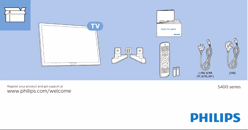 Imagen de la primera página del manual del dispositivo 22PFT5403S