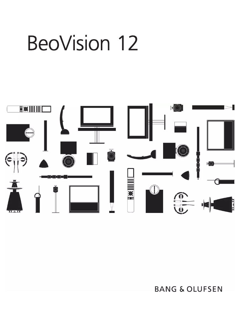 Page n°1 - Manuel utilisateur Bang & Olufsen Beovision 12
