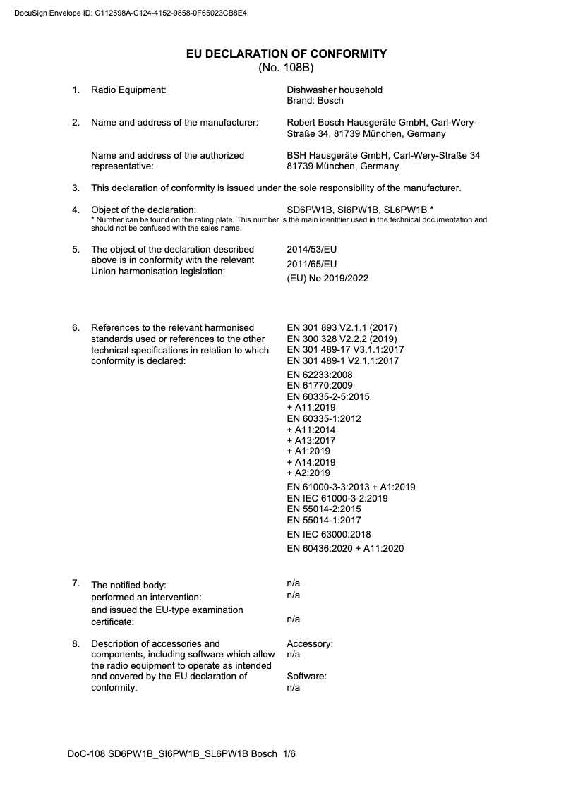 Page 1 de la notice Mode d'emploi Bosch SMV2ITX16N