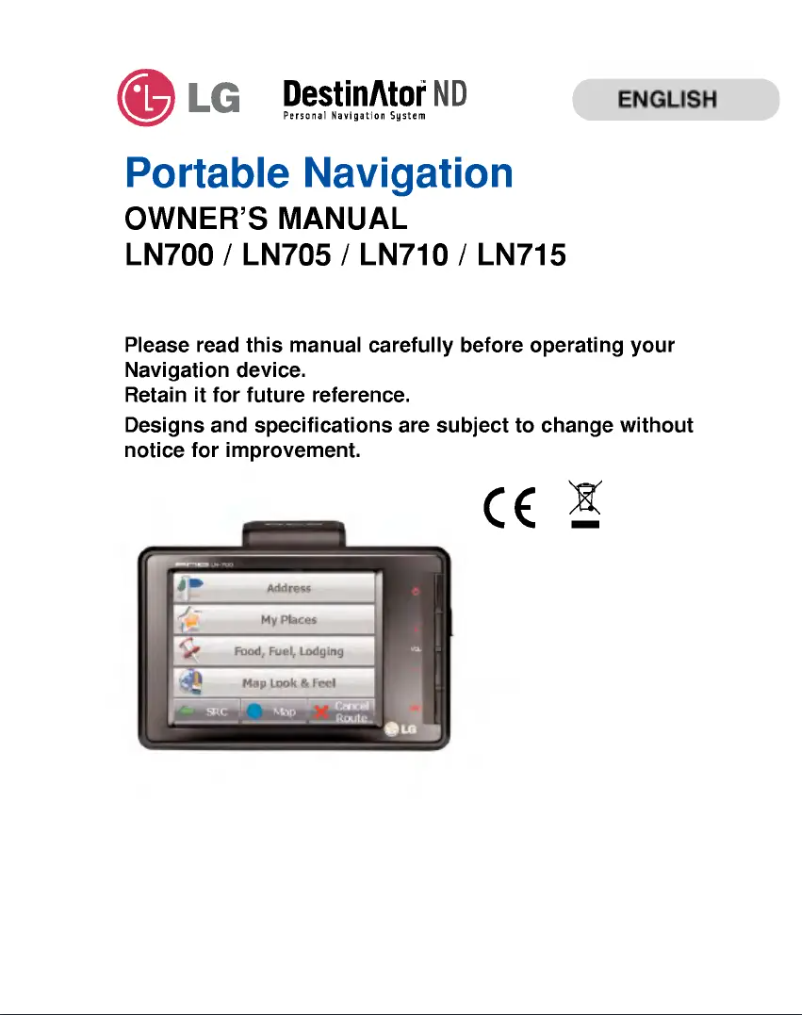 Page n°1 - Manuel utilisateur LG LAN-S460E3