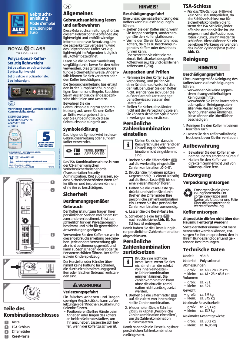 Image de la première page du manuel de l'appareil 93618