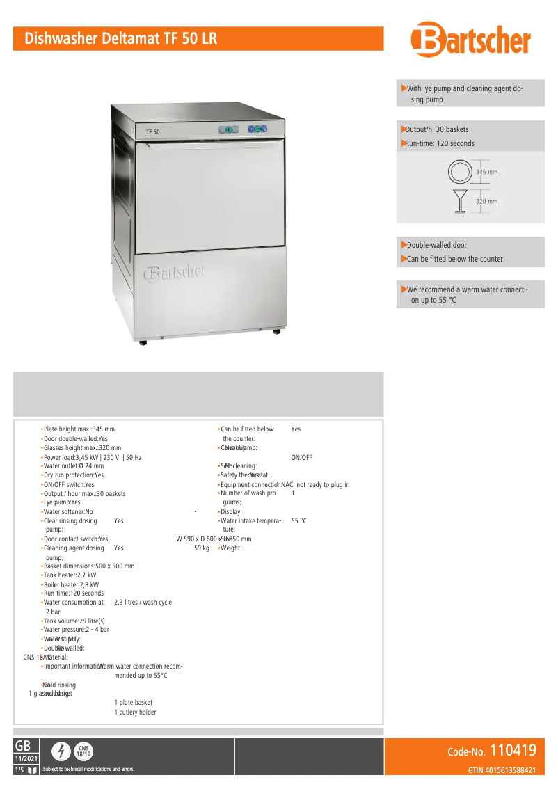 Image de la première page du manuel de l'appareil Deltamat TF 50 LR