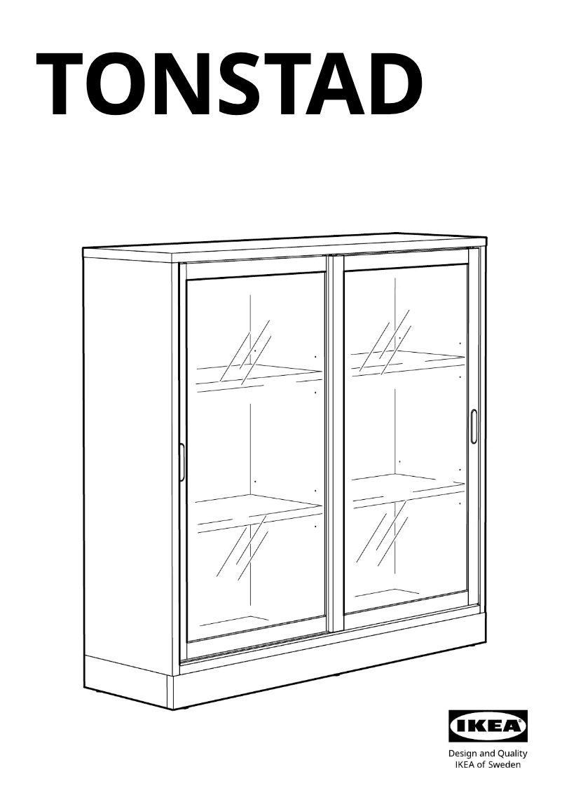 Page 1 de la notice Manuel utilisateur Ikea TONSTAD 804.892.80