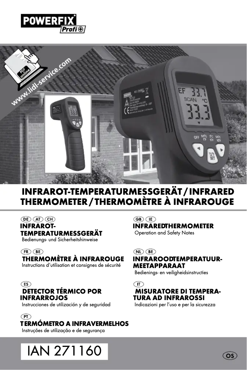 Page n°1 - Manuel utilisateur Powerfix HG00304A