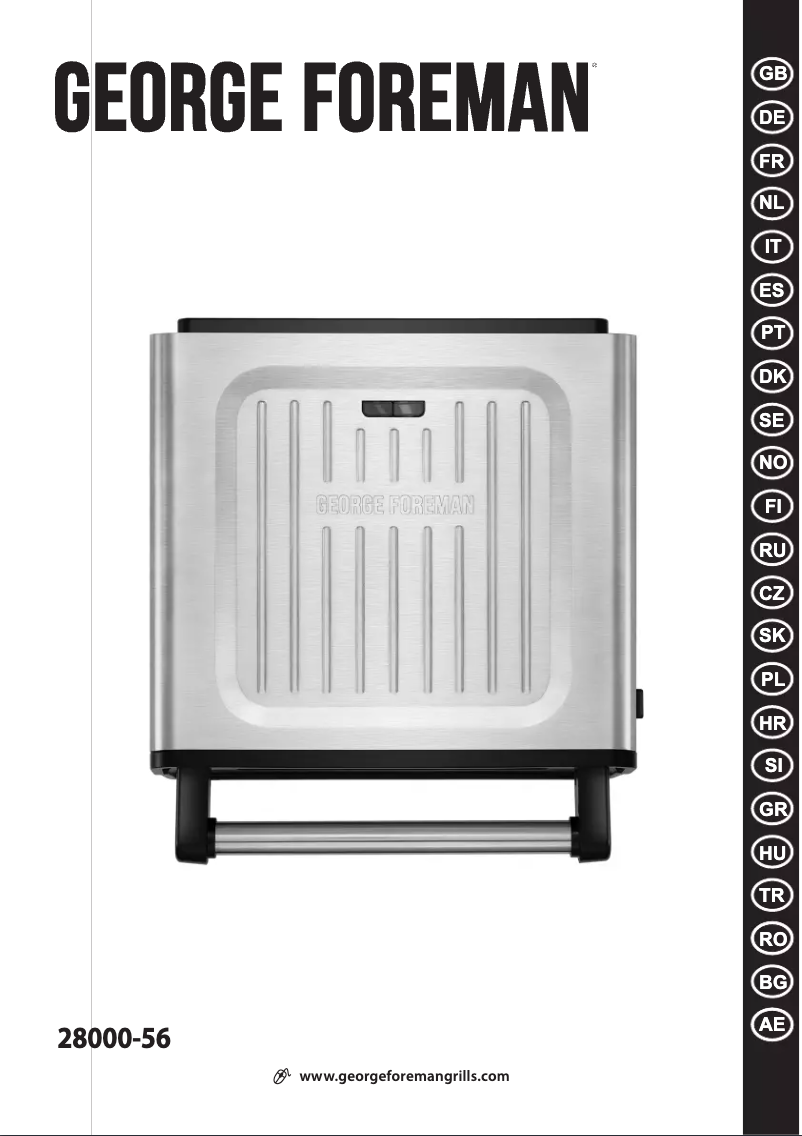 Page n°1 - Manuel utilisateur George Foreman Smokeless Grill
