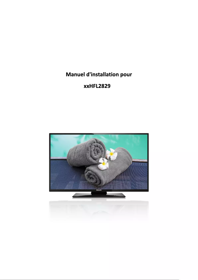 Page n°1 - Guide d'installation Philips 48HFL2829T