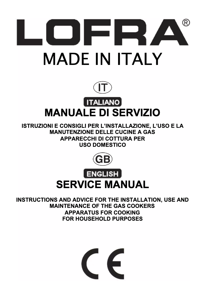 Página 1 del manual Manual de usuario Lofra M85E/C