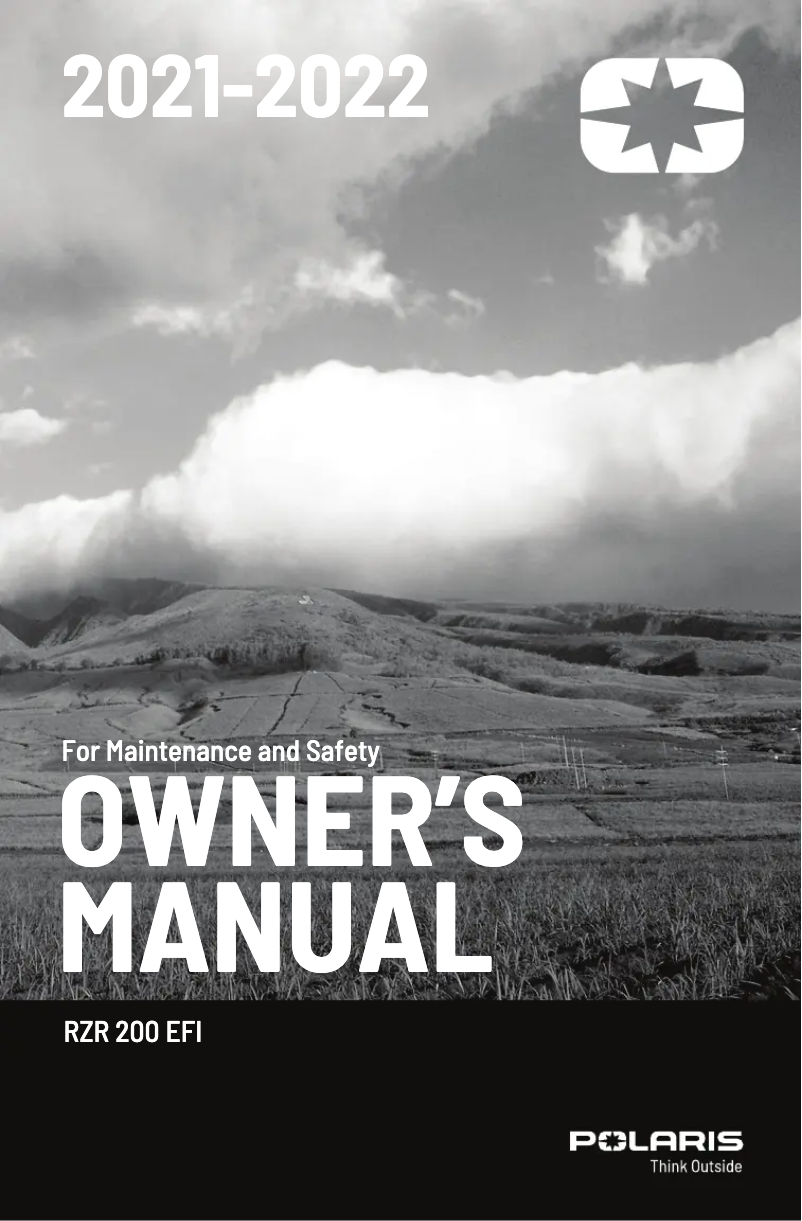 Page 1 de la notice Manuel utilisateur Polaris RZR 200 EFI (2022)
