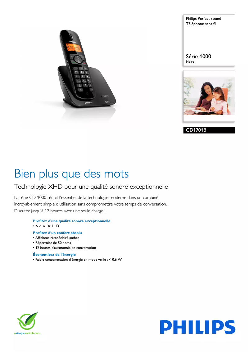 Imagen de la primera página del manual del dispositivo Perfect sound CD1701B