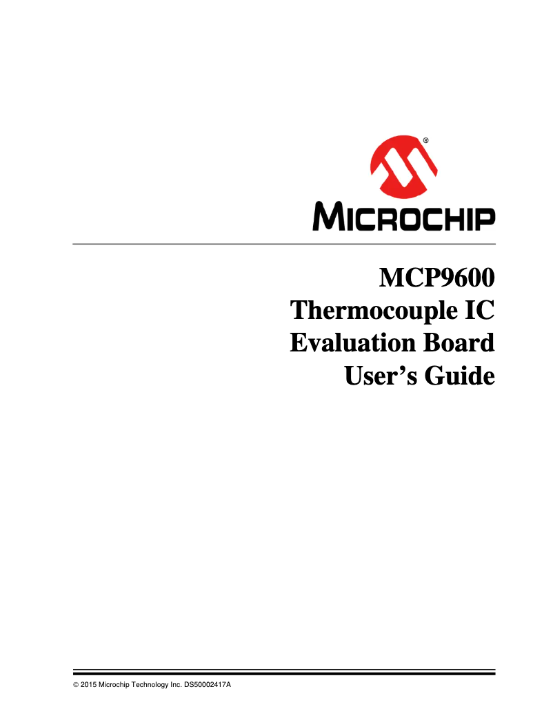 Página 1 del manual Manual de usuario Microchip MCP9600