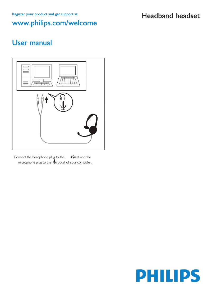 Page 1 de la notice Manuel utilisateur Philips SHM2000