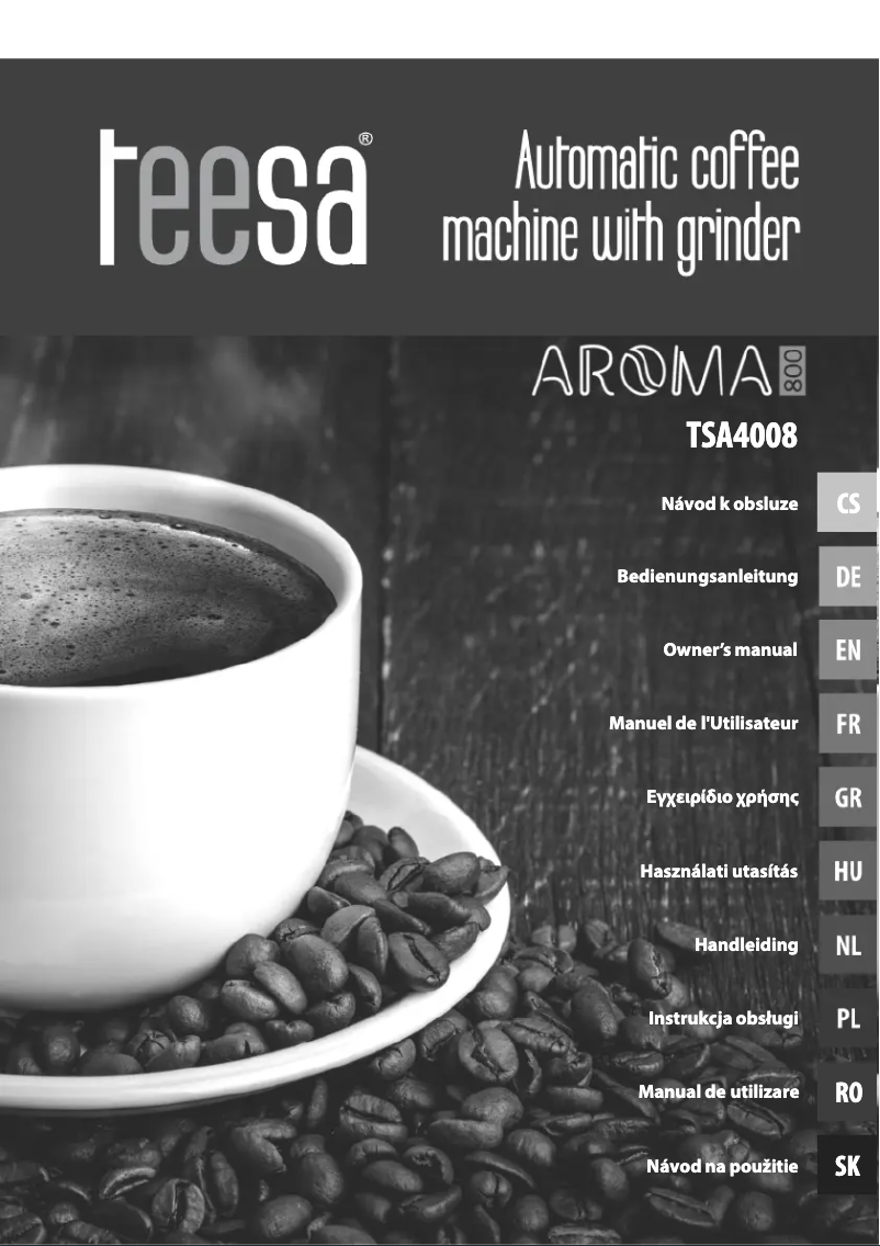 Page n°1 - Manuel utilisateur Teesa Aroma 800 TSA4008