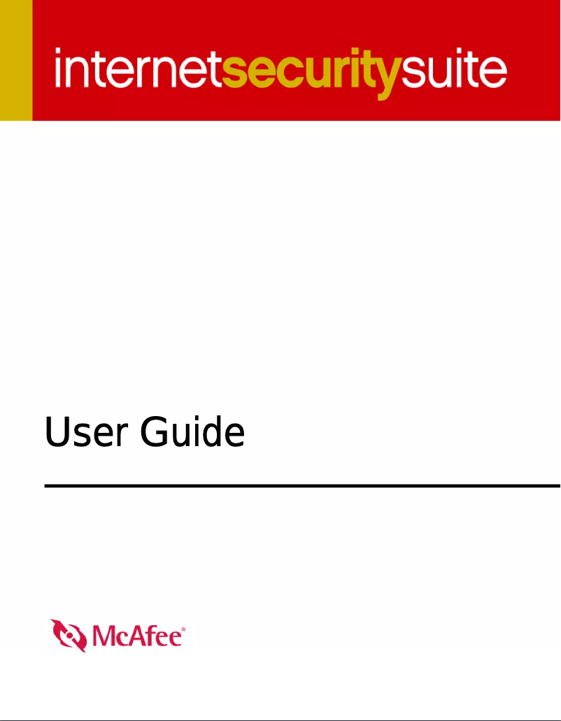 Page n°1 - Manuel utilisateur McAfee Internet Security Suite 2006