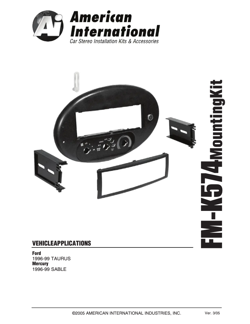 Image de la première page du manuel de l'appareil FM-K574