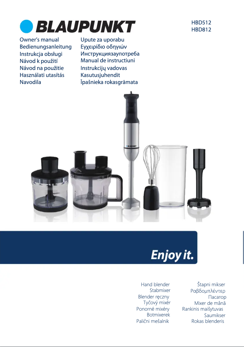 Página 1 del manual Manual de usuario Blaupunkt HBD812