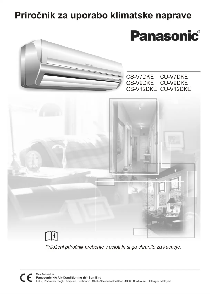 Page n°1 - Manuel utilisateur Panasonic CU-V7DKE