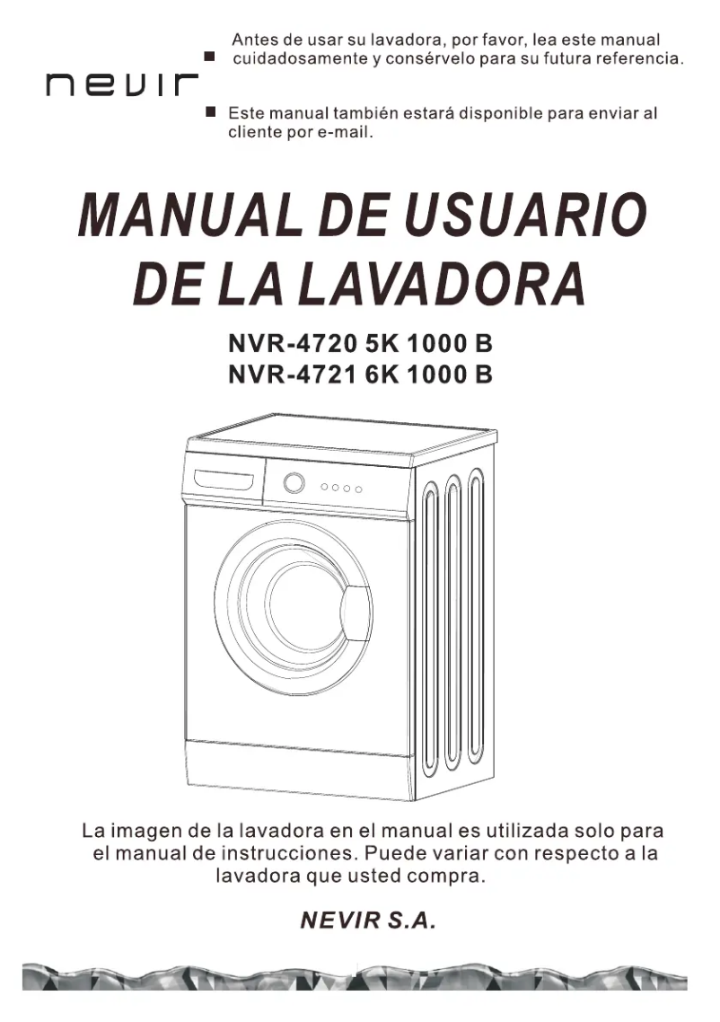Page 1 de la notice Manuel utilisateur Nevir NVR-4721-6K 1000B