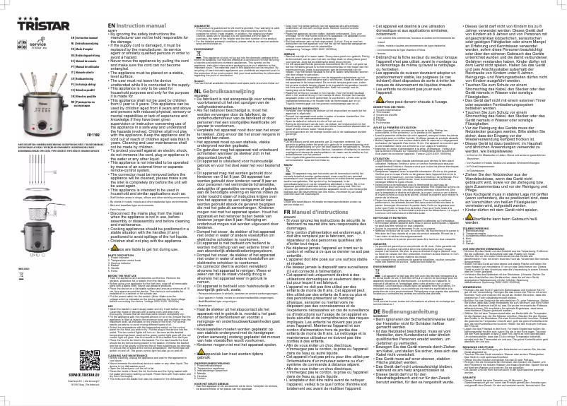 Image de la première page du manuel de l'appareil FO-1102